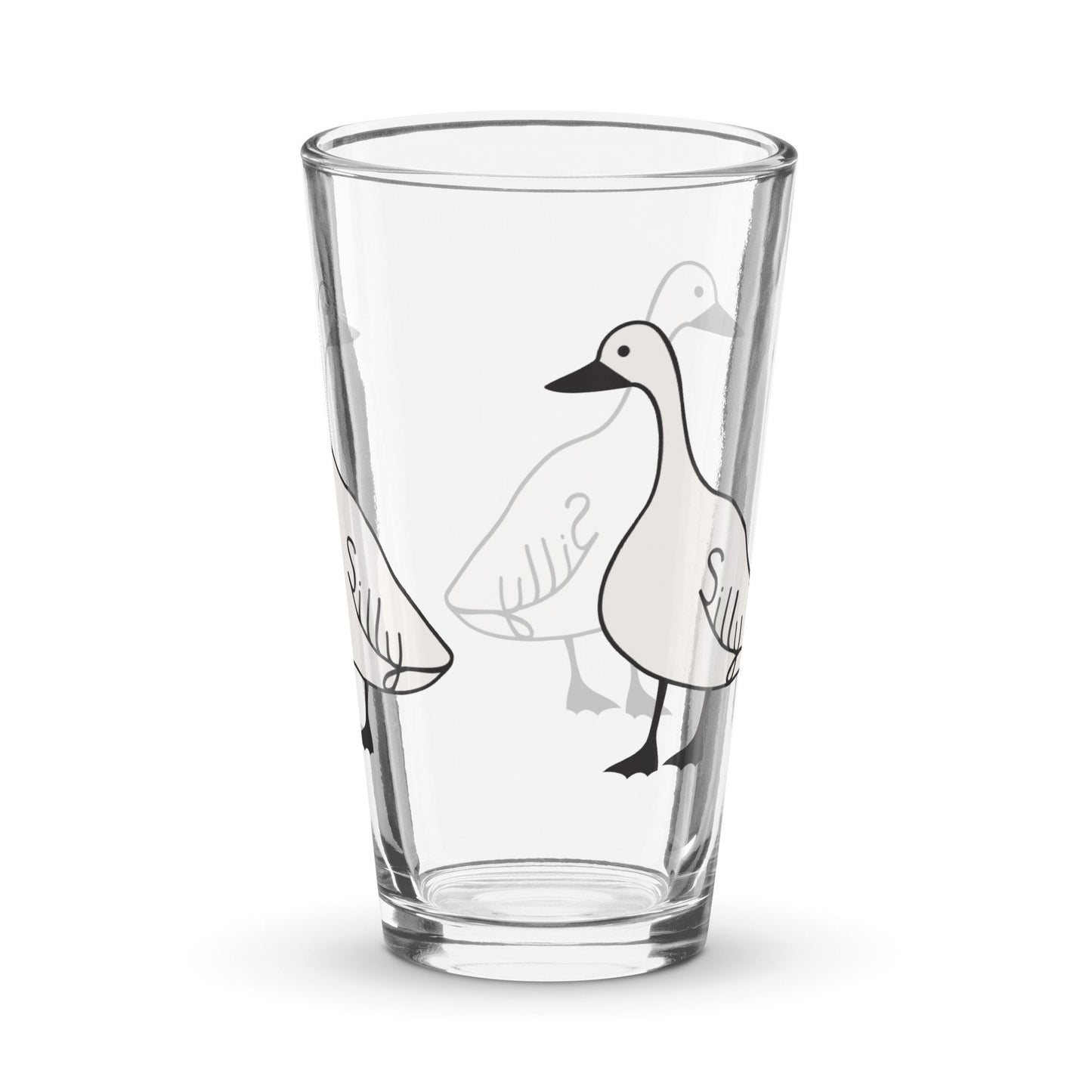 Silly Goose Pint Glass, Funny Graphic beer glass, Bird pint glass, Gift for him, Cold Drink Glass, Cocktail Gift, Shaker Pint Glass, 16 oz