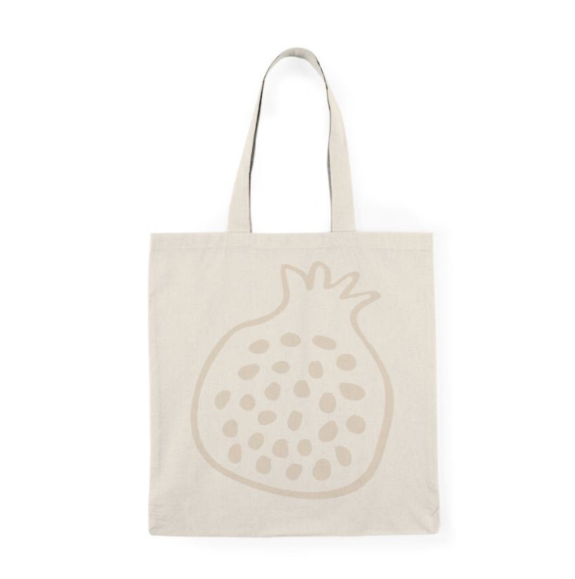 Pomegranate Tote Bag, Fall Tote Bag, Fruit Bag, Natural Tote, Tote Bag, Thanksgiving Tote Bag, Fall Gift, Gift for Her, Thanksgiving gift