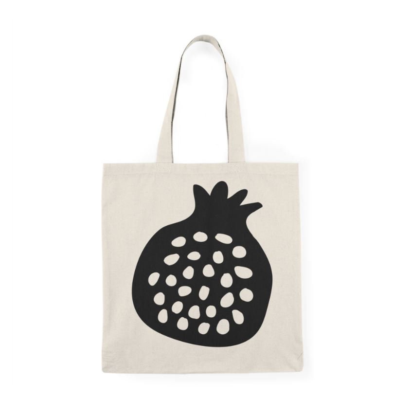 Pomegranate Tote Bag, Fall Tote Bag, Fruit Bag, Natural Tote, Tote Bag, Thanksgiving Tote Bag, Fall Gift, Gift for Her, Thanksgiving gift