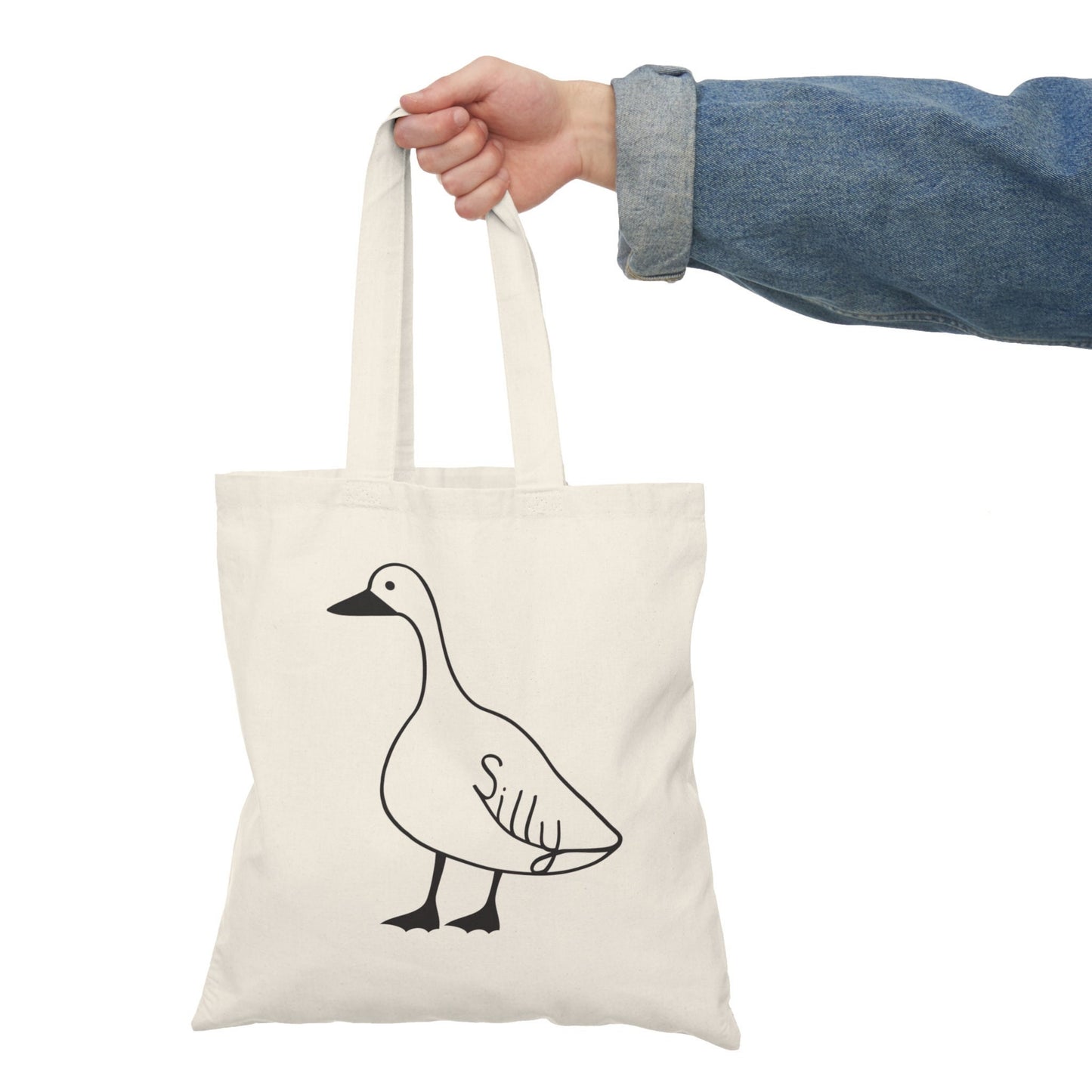 Silly Goose Tote Bag Funny Meme Farmers Market Bag Funny Gift Natural Tote Birthday Gift Tote Bag Gift for Her