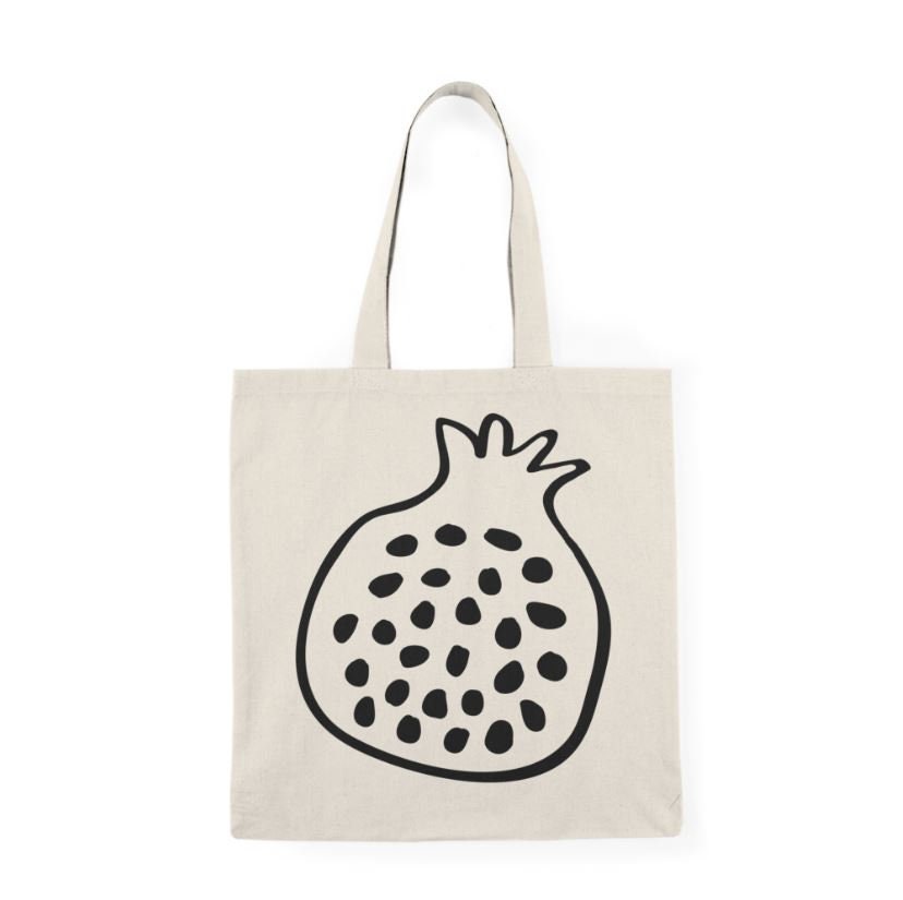 Pomegranate Tote Bag, Fall Tote Bag, Fruit Bag, Natural Tote, Tote Bag, Thanksgiving Tote Bag, Fall Gift, Gift for Her, Thanksgiving gift