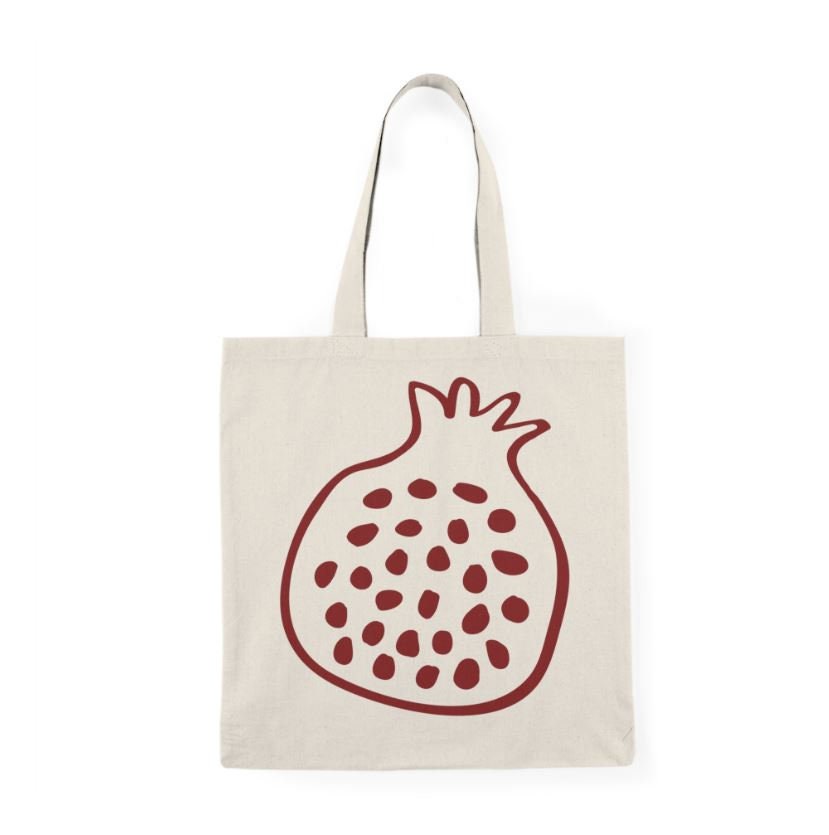 Pomegranate Tote Bag, Fall Tote Bag, Fruit Bag, Natural Tote, Tote Bag, Thanksgiving Tote Bag, Fall Gift, Gift for Her, Thanksgiving gift