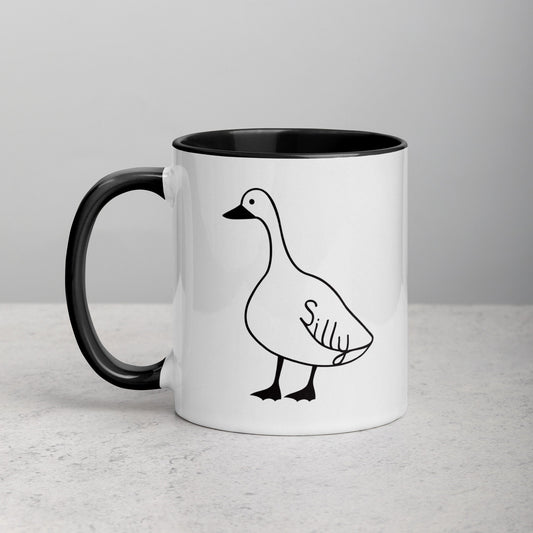 Silly Goose Mug Funny Meme Coffee Cup Silly Gift for Birthday Hot Drink Mug Gift for Her