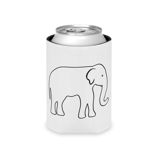 White Elephant Can Cooler Holder for funny gift exchange silly gift for friend can coozie for holiday gift beer hugger