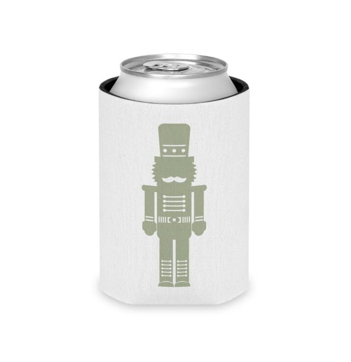 Nutcracker Can Cooler Holder for funny gift exchange silly gift for friend can coozie for holiday gift beer hugger