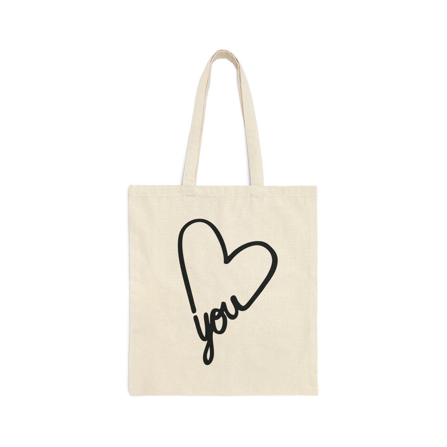 Love You Tote Bag for Farmers Market Natural Tote for Holiday Gift for Her xmas graphic bag for gift exchange for white elephant